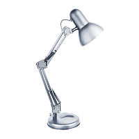 Светильник настольный Camelion KD-313 60W 230V E27 на основании серебряный (1/6)