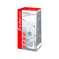 Светильник настольный Ultraflash UF-715 9W 230V 1LED на основании сенс. 3 ур.ярк.+ночник белый (1/30