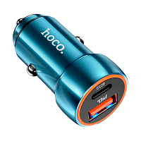 Автомобильное З/У HOCO Z46 USB 3.0A синий сапфир (1/12/120)