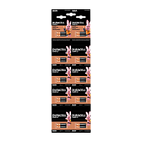 Батарейка Duracell SIMPLY LR03 AAA BL20 (2*10) Alkaline 1.5V отрывные (20/240/33600)