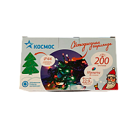 Гирлянда Космос Светодиодная Уличная 200LED 21.4м лампочки нить 8 режимов мульти (1/40)