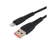 Кабель GoPower GP07L USB (m)-Lightning (m) 1м 2.4A силикон черный (1/200/800)