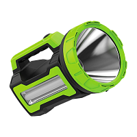 #Фонарь туристический Космос 9110 Premium 10W от аккум IP33 1USB 3 режима черный зеленый (1/8)