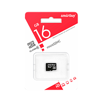 Карта памяти microSD Smartbuy 16GB Class4 4 МБ/сек без адаптера