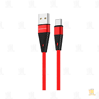 Кабель Borofone BU10 USB (m)-Type-C (m) 1м 2.4A красный (1/63/252)