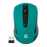 Мышь беспроводная Defender MM-605 классическая USB зеленый (1/40)