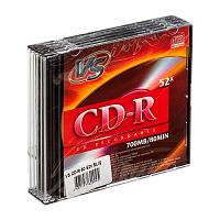 Диск CD-R VS 700MB 52x 5шт. SlimCase (5/200) 