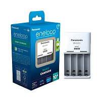 З/У для аккумуляторов Panasonic eneloop Basic Charger AA/AAA 4 слота +4AA 2000mAh (1/8)