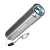 *Фонарь универсальный Космос 116Lit 1W LED от аккумулятора IP53 power bank серый (1/60/240) 