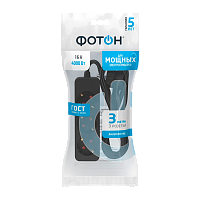 Удлинитель Фотон 16-33Е 3р.С/З 16A 3.0м ПВС 3x1мм² черный (1/20)