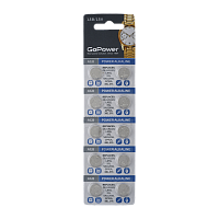 Батарейка GoPower G8/LR1120/LR55/391A/191 BL10 Alkaline 1.55V (10/1000/3600)
