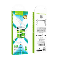 Кабель HOCO X83 USB (m)-Lightning (m) 1м 2.4A ПВХ белый (1/33/330)