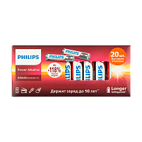 Батарейка Philips Power LR03 AAA BOX20 Alkaline 1.5V (20/400/43200)