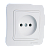 Розетка Makel Lillium 1гн. 16A белый 70022 (1/12)