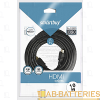 Кабель Smartbuy K-252 HDMI (m)-HDMI (m) 5.0м силикон ver.1.4 стаб.напр. черный (1/50)