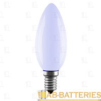 Лампа накаливания General Electric E14 25W 230V свеча матовая синий