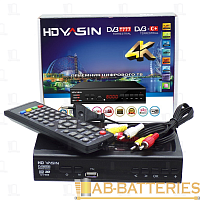 Приставка для цифрового ТВ YASIN Y-8000 DVB-T/T2 металл черный (1/60) 
