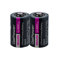Батарейка GoPower ER14250 1/2AA Shrink 2 Li-SOCl2 3.6V (2/100/600)