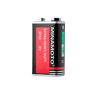 Батарейка Minamoto Крона 6F22 Shrink 1 Heavy Duty 9V (1/10/400)