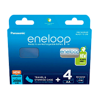 Аккумулятор предзаряженный RTU Panasonic HR6 AA BL4 NI-MH eneloop 2000mAh пласт. футл. (4/40/160)