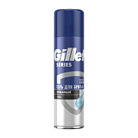 Гель для бритья Gillette Series Очищающий с углем 200мл (1/6)