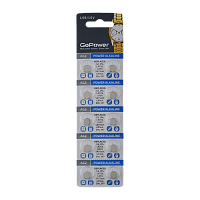 Батарейка GoPower G2/LR726/LR59/396A/196 BL10 Щелочная 1.55V (10/100/1000/3600)