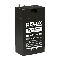Аккумулятор свинцово-кислотный Delta DT 401 4V 1.0Ah (1/200) 