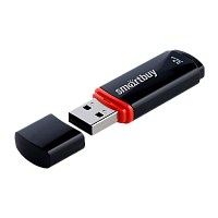 Флеш-накопитель Smartbuy Crown 32GB USB2.0 пластик черный 