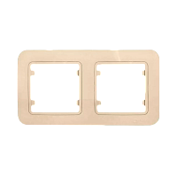 Рамка Makel Lillium 2пост. кремовый 71212 (1/25)