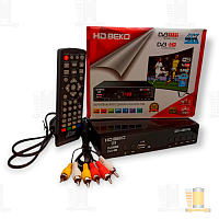 Приставка для цифрового ТВ BEKO DVB T777 металл черный (1/60)