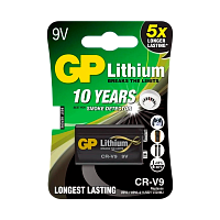 Батарейка GP Крона CR-V9 BL1 Lithium 9V (1/10/450)