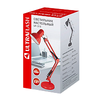 Светильник настольный Ultraflash UF-313 60W 230V на основании красный (1/12)