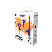 Наушники внутриканальные Smartbuy Pro JR с микр. фиолетовый в коробке (1/50) 