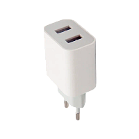 Сетевое З/У GoPower GP2U 2USB 2.4A 12W белый (1/108/432) 