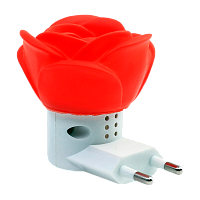 Ночник Camelion NL-172 "Роза" 5LED 1W 220V в розетку красный (1/24/96)