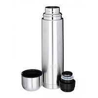 Термос нержавеющая сталь с узким горлом 1000 ml, крышка-клапан, чашка, в чехле (16405-9)(30)