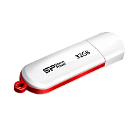 Флеш-накопитель Silicon Power LuxMini 320 32GB USB2.0 пластик белый 