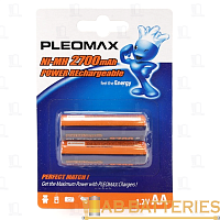 Аккумулятор бытовой Pleomax HR6 AA BL2 NI-MH 2700mAh (2/16/432/17280) 