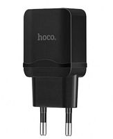 Сетевое З/У HOCO C22A 1USB 2.4A с кабелем microUSB черный (1/41/246) 