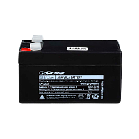 Аккумулятор свинцово-кислотный GoPower LA-1213 12V 1.3Ah клеммы T1/ F1 (1/20)