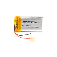 Аккумулятор ROBITON LP602945 3.7В 800мАч PK1 LP800-602945 (1/10/250)
