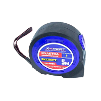 Рулетка измерительная X-PERT 508 5м*19мм пластик 1 фикстатор ударопрочный корпус черный (1/20)