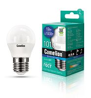 Лампа светодиодная Camelion G45 E27 12W 6500К 170-265V груша матовая (1/10/100)