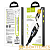 Кабель HOCO U89 USB (m)-Type-C (m) 1.2м 3.0A ткань черный (1/22/220)