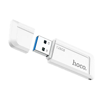 Флеш-накопитель HOCO Wise UD11 128GB USB3.0 пластик белый (1/25)