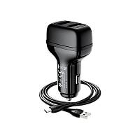 Автомобильное З/У HOCO Z36 2USB 2.1A черный (1/14/140) 