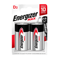 Батарейка Energizer MAX LR20 D BL2 Alkaline 1.5V (2/12)