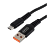 Кабель GoPower GP02M USB (m)-microUSB (m) 1.0м 2.4A нейлон черный (1/200/800)