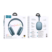 Наушники полноразмерные HOCO W65 bluetooth 5.4 с микр. синий (1/40) 