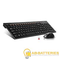 Набор клавиатура+мышь беспроводной A4Tech 9500H мультимед. черный (1/10)